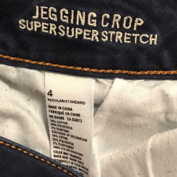 AE super stretch cropped blue jeggings - Picture 7 of 8